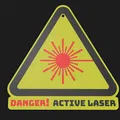 Biểu tượng cảnh báo laser cho máy khắc và cắt - Thumbnail 5