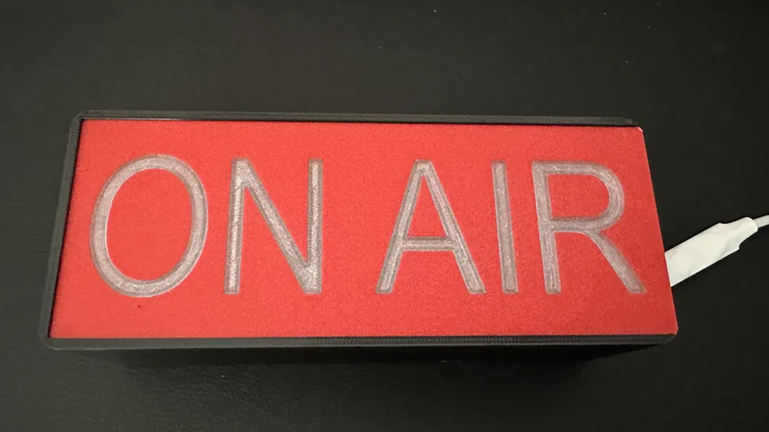 Hộp đèn ON AIR với đèn LED dải tự dính - Image 3