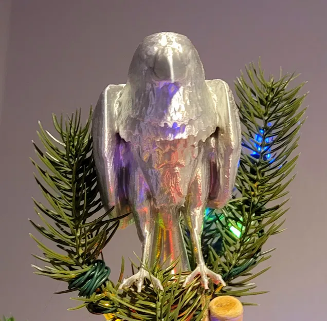 Đỉnh cây thông và đồ trang trí hình quạ - Image 4