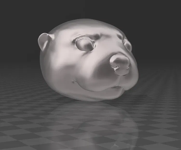 Móc khóa/Khuyên tai/Đồ treo hình đầu rái cá - Image 1