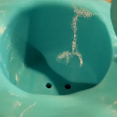 Chậu hoa thiên nga có lỗ thoát nước