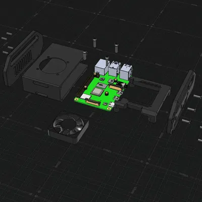 Vỏ máy Raspberry Pi 4 phiên bản V2 dạng mô-đun