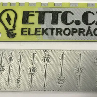 Chìa khóa với thước đo dây điện 1,5-50 mm²