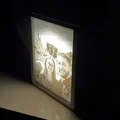Khung đèn ngủ lithophane với đèn LED thay đổi được - Thumbnail 1