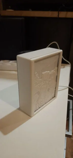 Khung đèn ngủ lithophane với đèn LED thay đổi được - Image 4