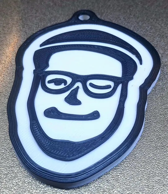 Móc khóa hình mặt Josef Prusa - Image 1