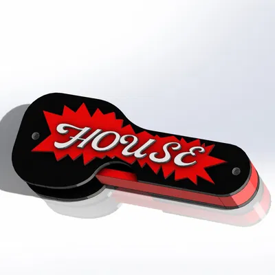 Móc chìa khóa hình ngôi nhà dễ thương