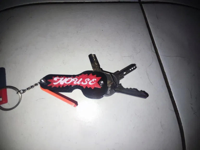 Móc chìa khóa hình ngôi nhà dễ thương - Image 2