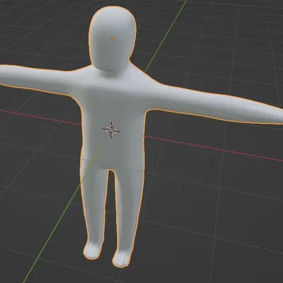 Mô hình nhân vật humanoid cơ bản nhỏ gọn