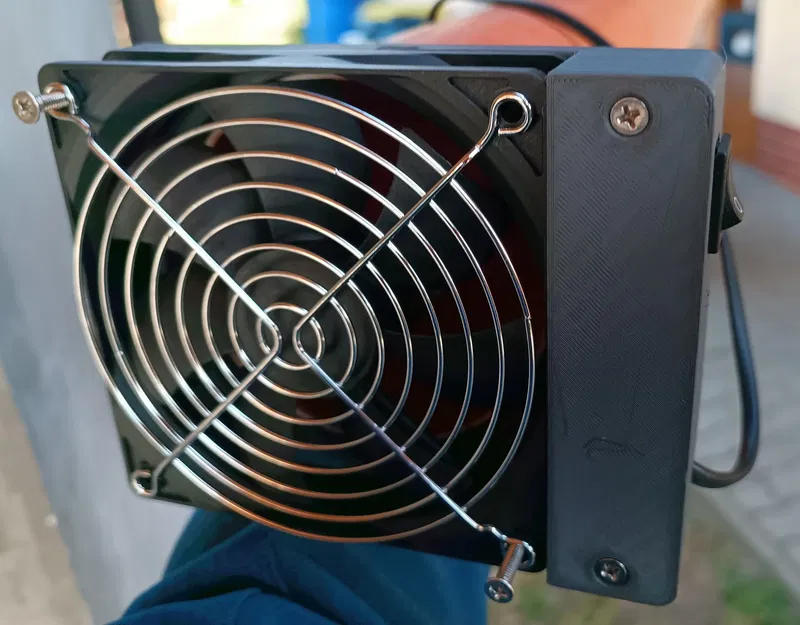 Bộ chuyển đổi quạt 120x120 cho ống KG100 - Image 2