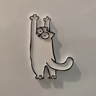 Mô hình mèo Simon đang cào và kéo dài