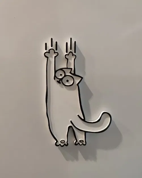 Mô hình mèo Simon đang cào và kéo dài - Image 3