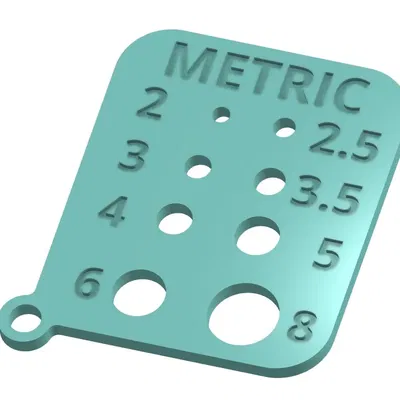 Thước đo đường kính bu lông theo hệ mét và hệ inch