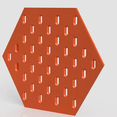 Gạch lục giác với họa tiết lỗ Skadis