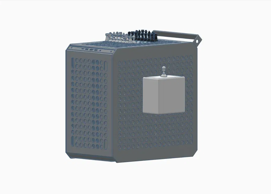 Bộ cờ vua trên máy tính với hộp và nhân vật - Image 2