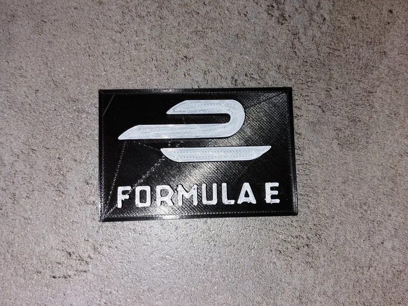 Biểu tượng đua xe công thức E in màu đen trắng - Image 4