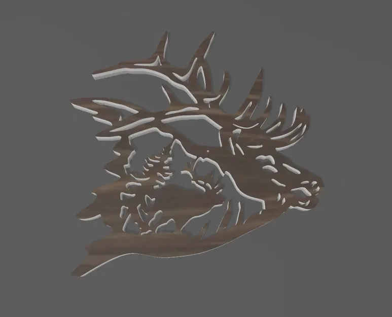 Trang trí tường hình đầu hươu Hirsch - Image 1