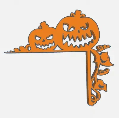 Trang trí cửa Halloween với bí ngô và kẹo ngô - Image 3