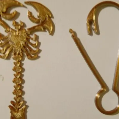 Móc khóa với karabin in 3D từ filament PLA