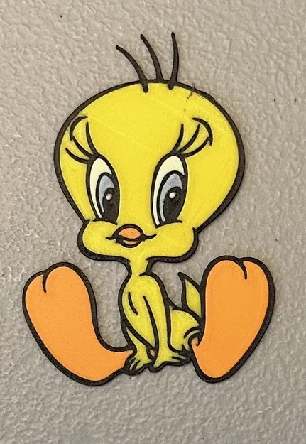 Nam châm Tweety đa sắc màu 5 màu - Image 1