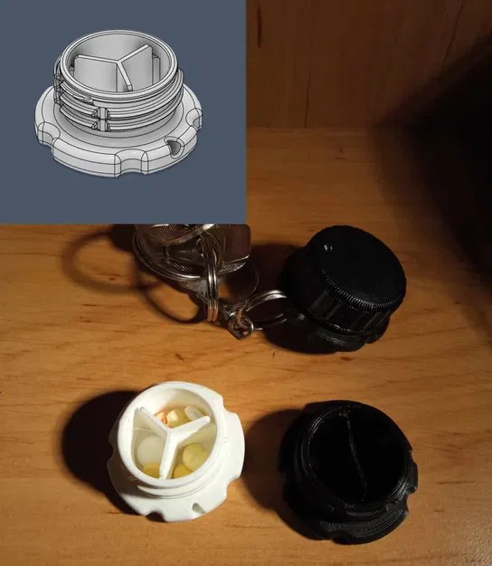 Móc khóa hộp đựng nắp chai PET tiện dụng - Image 1