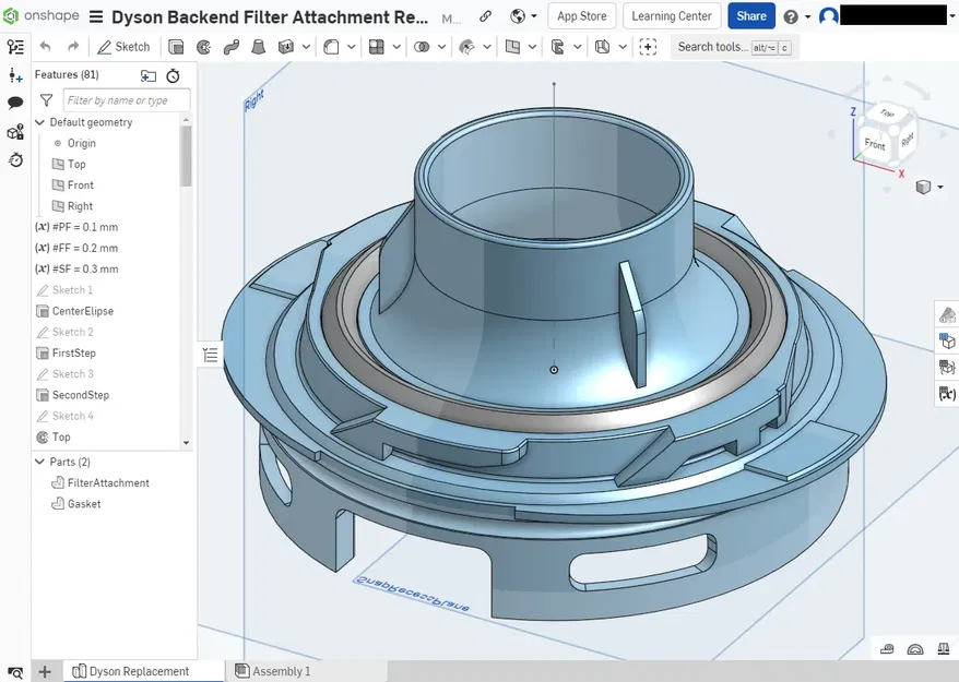 Thay thế bộ lọc phía sau cho máy hút bụi Dyson V8 - Image 3