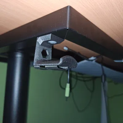 Giá đỡ tai nghe đơn giản để gắn dưới bàn làm việc