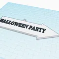 Bảng hiệu tiệc Halloween trang trí độc đáo - Thumbnail 1