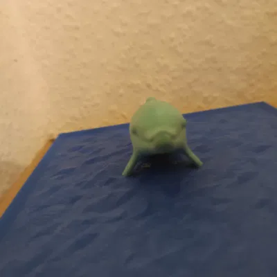 Cá heo nhảy ra khỏi mặt nước trong trang trí nhà cửa