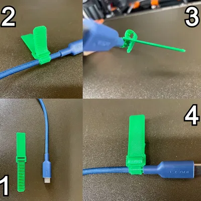 Nhãn tổ chức cáp đa năng ZipTag kiểu dây kéo