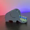 Máy phân phối pin hình con voi dễ thương - Thumbnail 6