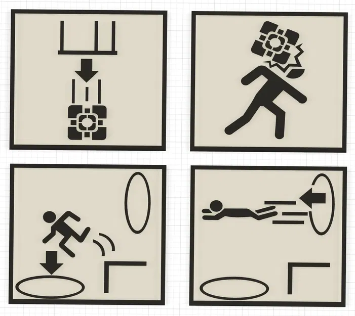 Biển chỉ dẫn phòng thử nghiệm Portal (8 biến thể) - Image 2