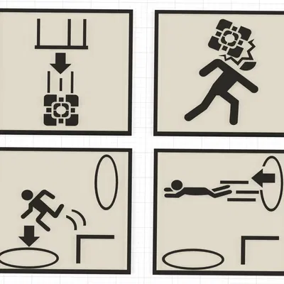 Biển chỉ dẫn phòng thử nghiệm Portal (8 biến thể)