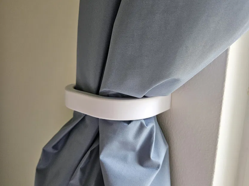 Móc treo rèm tường với dải keo ẩn - Image 1