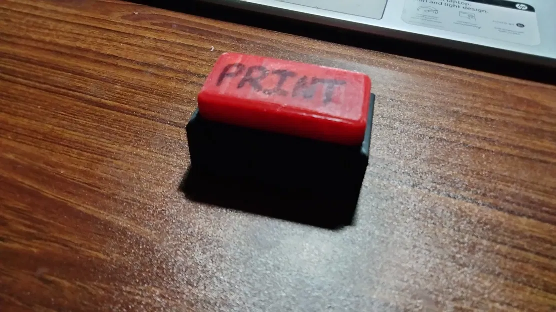 Nút bấm in 3D với thiết kế 2 phần và lò xo - Image 1