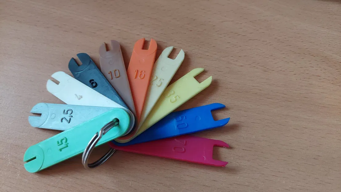 Thước đo tiết diện dây dẫn điện Cu và AL - Image 1