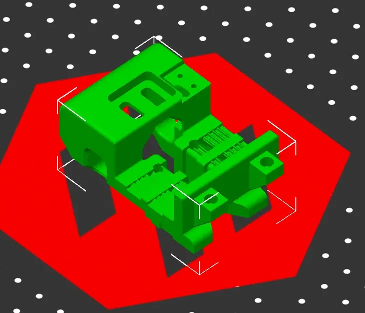 Giá đỡ MGN9H X cho máy in Voron 2.4 với băng tải nghiêng - Image 1