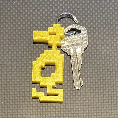 Móc khóa rồng từ trò chơi Atari Adventure