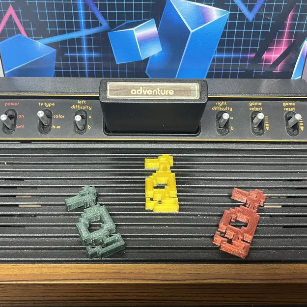 Móc khóa rồng từ trò chơi Atari Adventure - Image 3