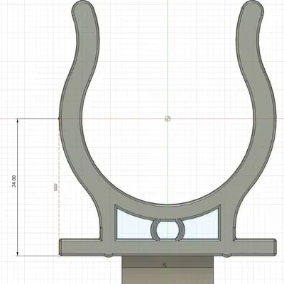 Kẹp chân tường bếp thay thế cho chân 30mm