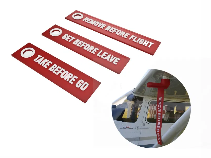Móc khóa nhắc nhở 'Gỡ trước khi bay - Image 1