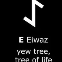 Mặt dây chuyền Rune Viking hai mặt - Y – iwaz