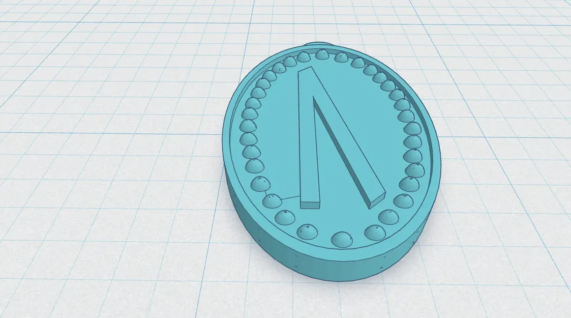 Mặt dây chuyền Rune Viking hai mặt - U – Uruz - Image 1