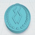 Mặt dây chuyền Viking Rune hai mặt - Sowilo - Thumbnail 1