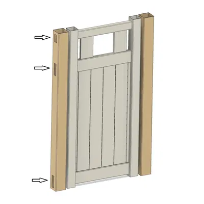 Giá đỡ và nắp cho cột hàng rào vinyl