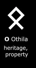 Mặt dây chuyền Rune Viking hai mặt - Othila - Image 2