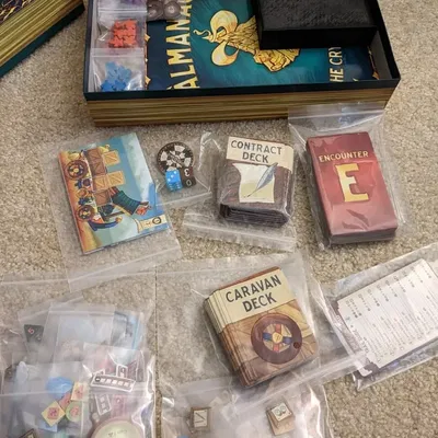 Khay đựng tài nguyên và tiền cho trò chơi Almanac