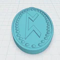 Mặt dây chuyền Viking hai mặt với ký tự Rune Bắc Âu - Thumbnail 1