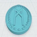 Mặt dây chuyền Viking hai mặt - Rune Mannaz - Thumbnail 1