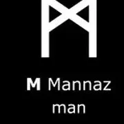 Mặt dây chuyền Viking hai mặt - Rune Mannaz